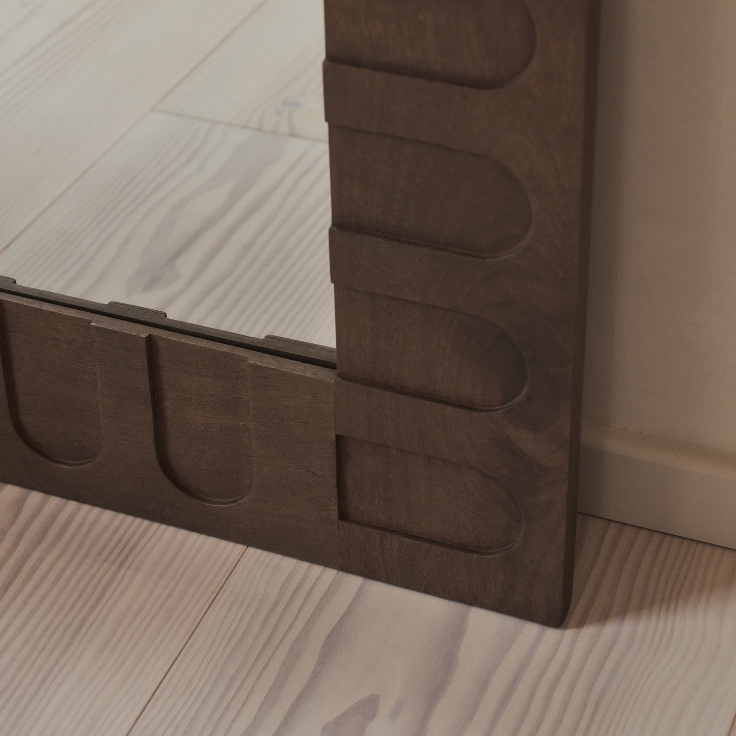 Valor - Specchio ad Arco Premium Grande Legno Caldo 190cm x 110cm