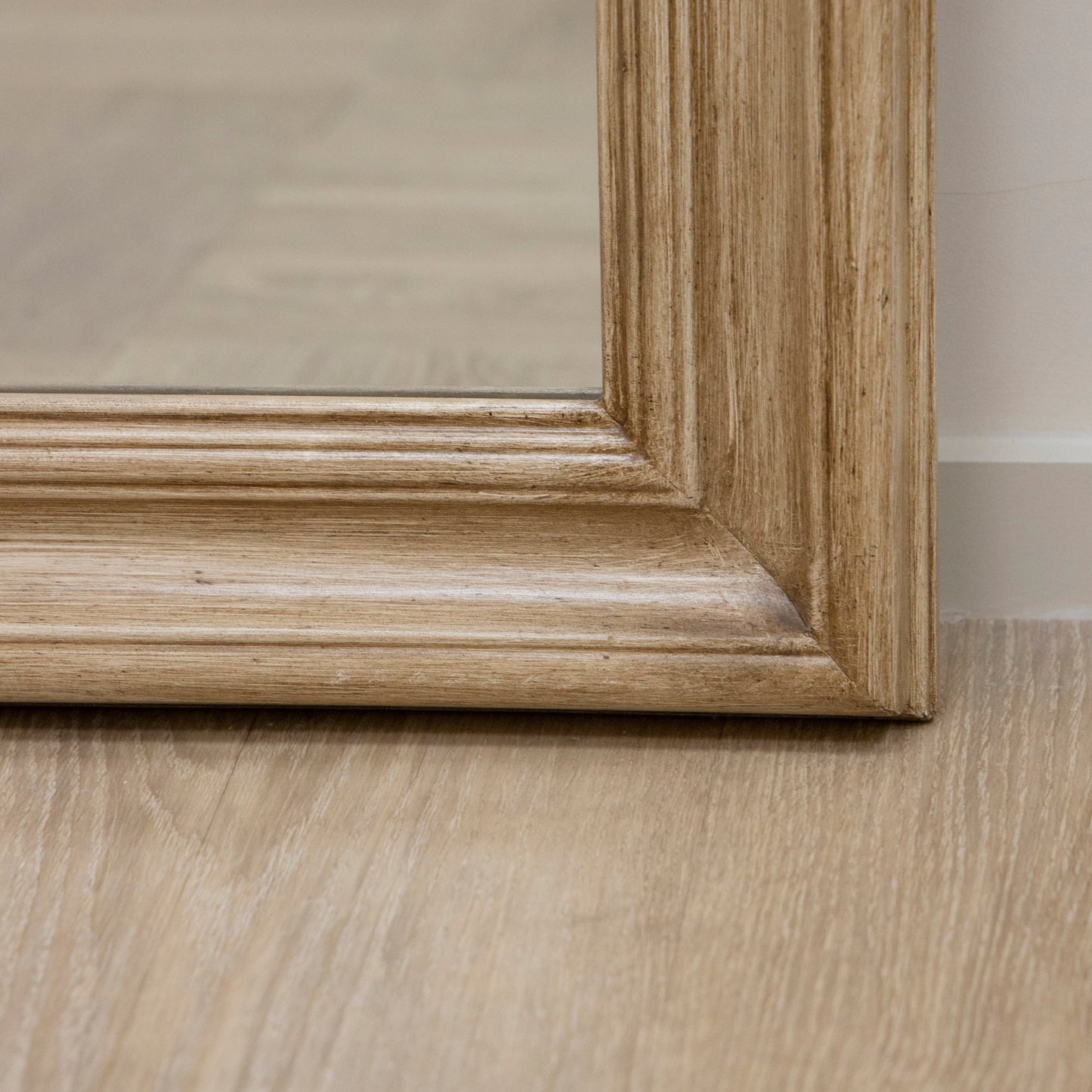 Melilla - Specchio ad arco a figura intera in legno lavato 190 cm x 99 cm