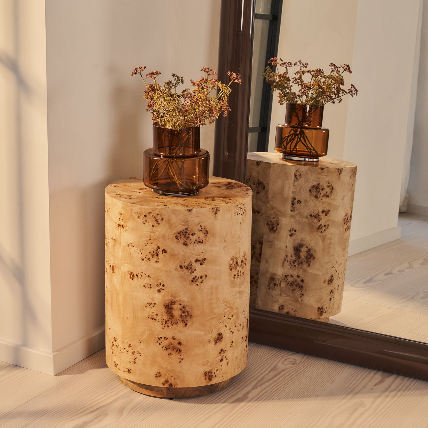 Obsidian - Specchio Grande ad Arco Lunghezza Intera Chocolate Gloss 200cm x 120cm