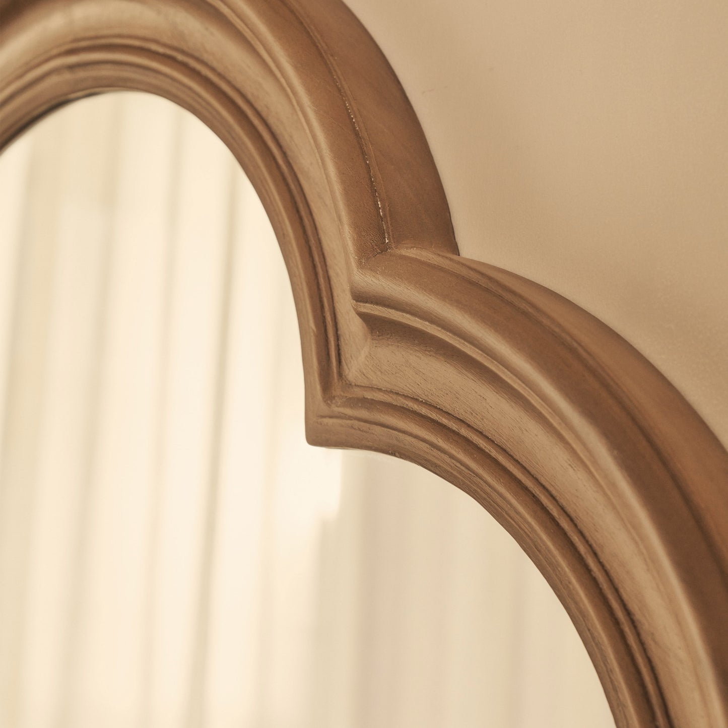 Melilla - Specchio ad Arco in Legno Lavato 120cm x 80cm