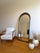 Lyska - Specchio ovale in legno 180x80 cm
