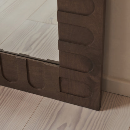 Valor - Specchio ad Arco Premium Grande Legno Caldo 190cm x 110cm