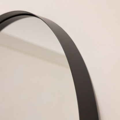Arcus - Specchio ad Arco in Metallo Nero a Figura Intera 200 cm x 90 cm