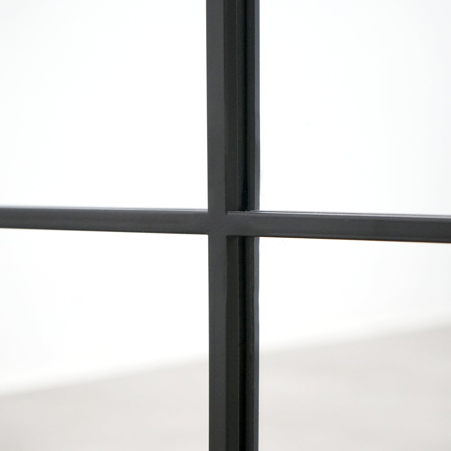 Brooklyn - Grande specchio a figura intera in metallo nero 210 cm x 120 cm