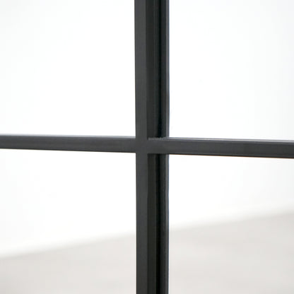 Brooklyn - Grande specchio a figura intera in metallo nero 210 cm x 120 cm