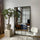 Brooklyn - Grande specchio a figura intera in metallo nero 210 cm x 120 cm