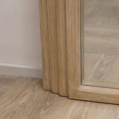 Luciana - Specchio ad Arco in Legno Lavato a Figura Intera 180cm x 110cm