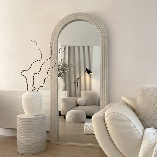 Luciana - Specchio ad Arco in Cemento a Figura Intera 180cm x 80cm