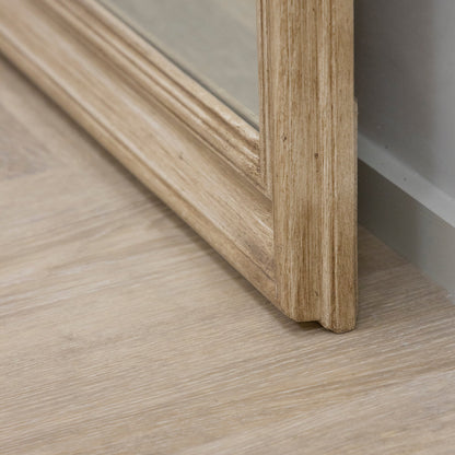 Melilla - Specchio ad arco a figura intera in legno lavato 190 cm x 99 cm
