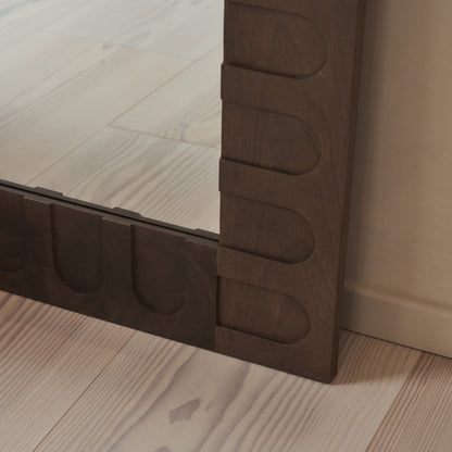 Valor - Specchio Premium in Legno Caldo Grande 200cm x 120cm