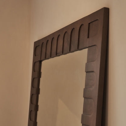 Valor - Specchio Premium in Legno Caldo Grande 200cm x 120cm