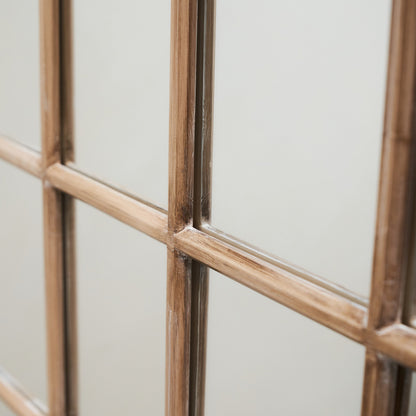 Sasha - Specchio a Finestra Shabby Chic in Rovere a Figura Intera 180cm x 100cm