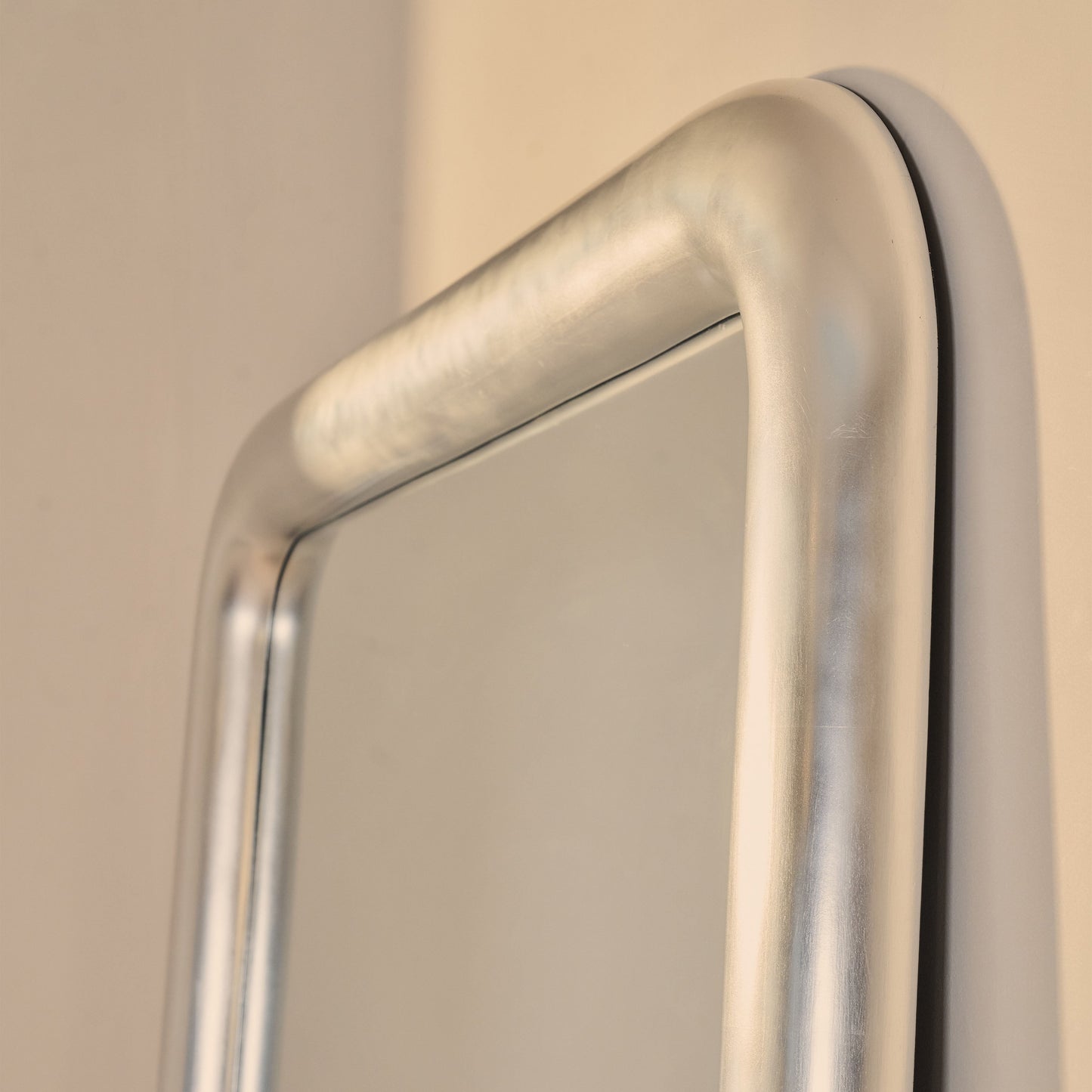 Obsidian - Specchio Grande Rettangolare Cromato Spazzolato a Figura Intera 200cm x 120cm