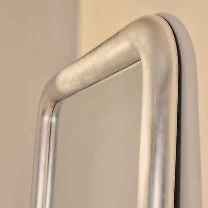 Obsidian - Specchio Grande Rettangolare Cromato Spazzolato a Figura Intera 200cm x 120cm