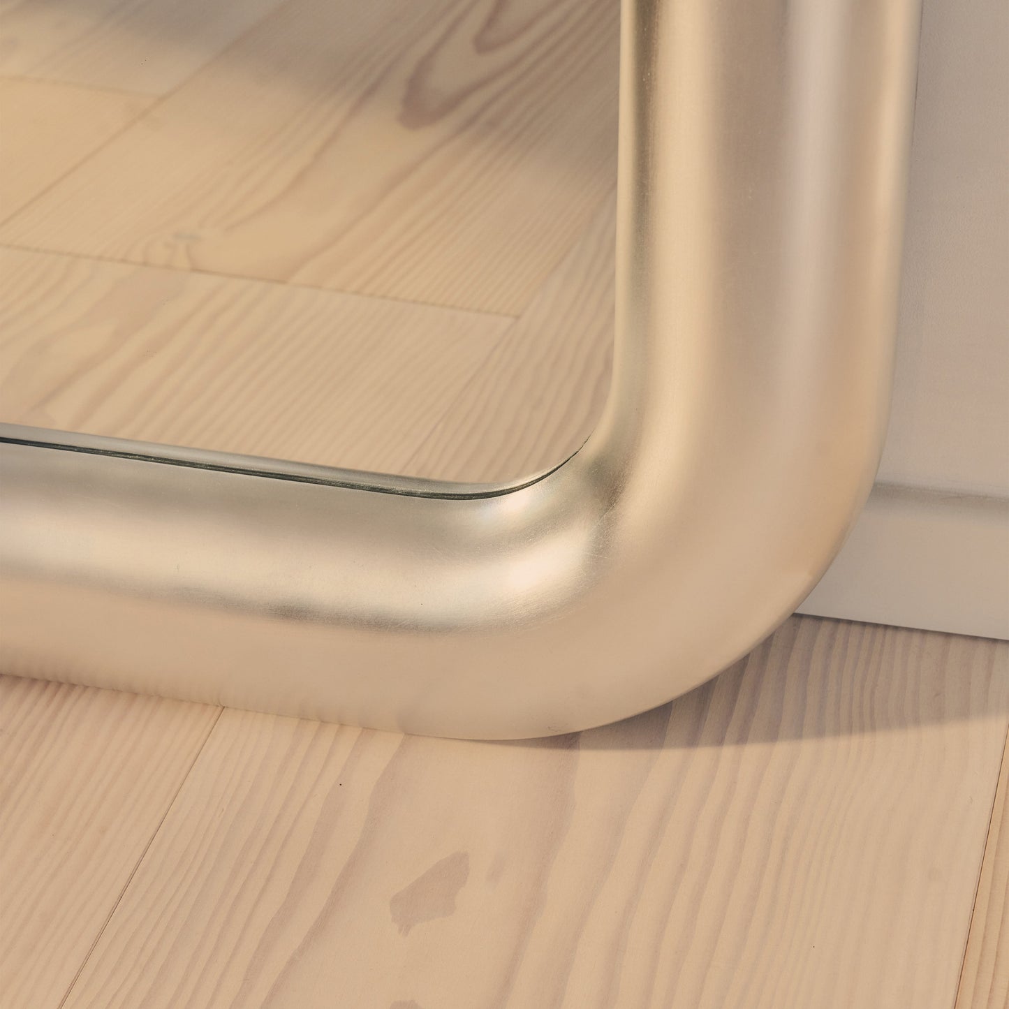 Obsidian - Specchio Grande Rettangolare Cromato Spazzolato a Figura Intera 200cm x 120cm