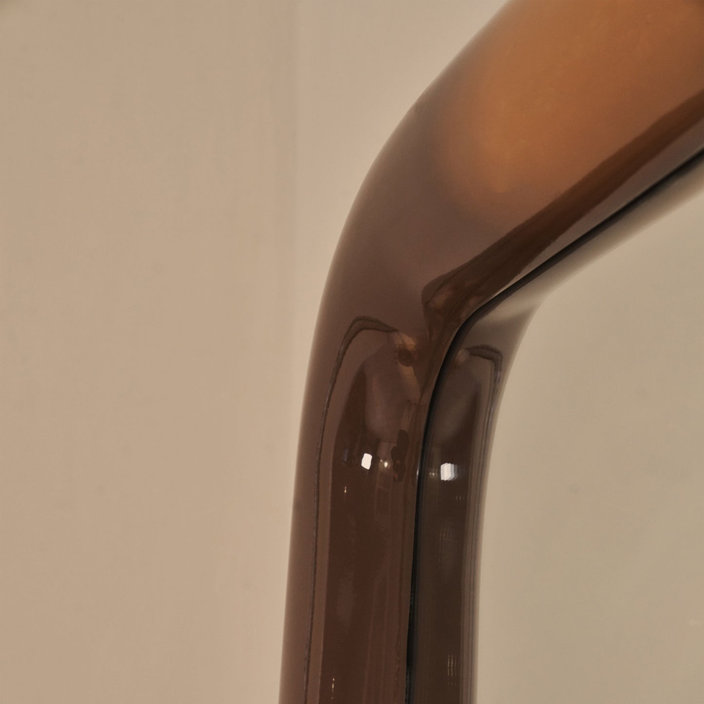 Obsidian - Specchio Grande Rettangolare Marrone Cioccolato Lucido a Figura Intera 200cm x 120cm