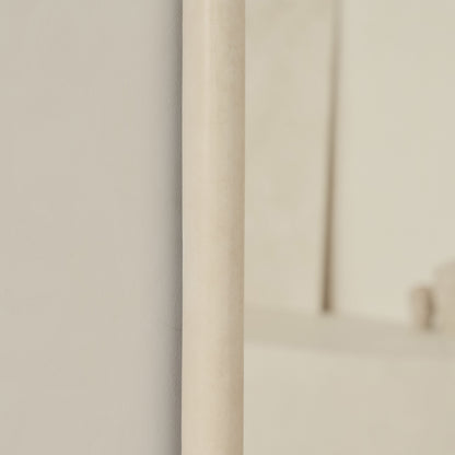 Amora - Grande specchio ad arco a figura intera in cemento 190 cm x 100 cm