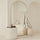 Amora - Grande specchio ad arco a figura intera in cemento 190 cm x 100 cm