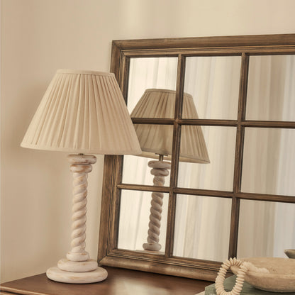 Sasha - Specchio a Finestra Rettangolare Shabby Chic in Legno Scuro 134cm x 70cm