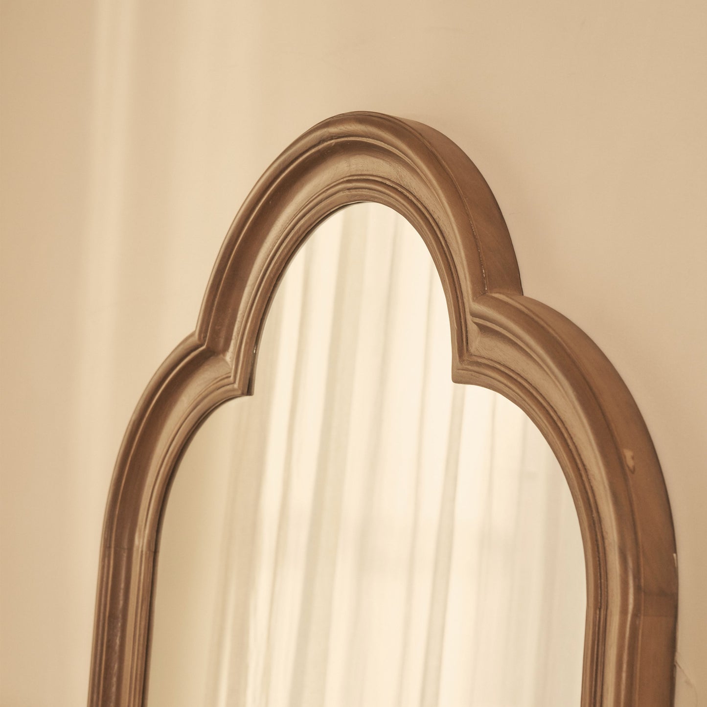 Melilla - Specchio ad Arco in Legno Lavato 120cm x 80cm