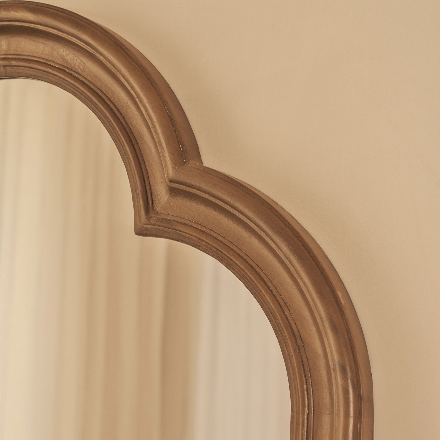 Melilla - Specchio ad Arco in Legno Lavato 120cm x 80cm