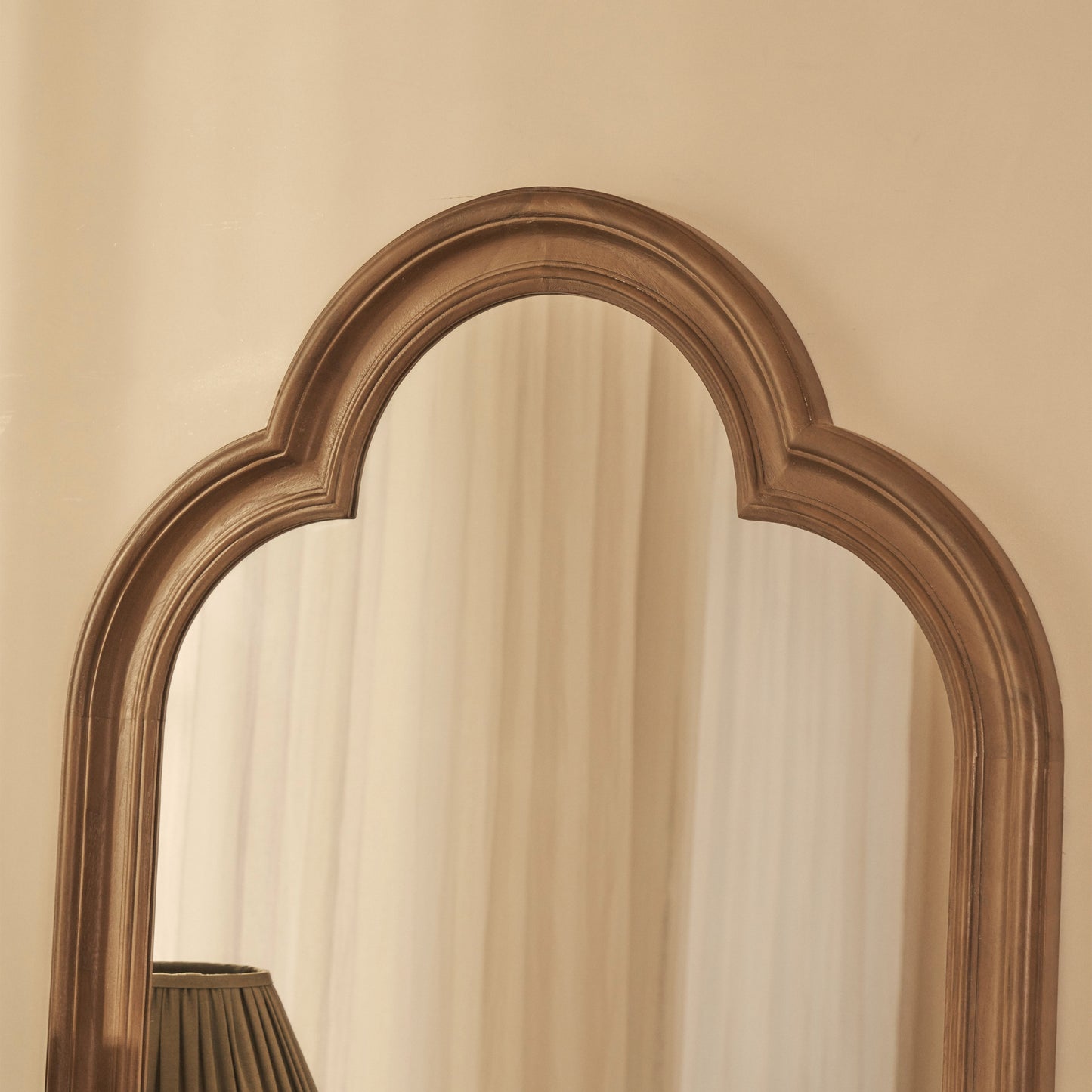 Melilla - Specchio ad Arco in Legno Lavato 120cm x 80cm