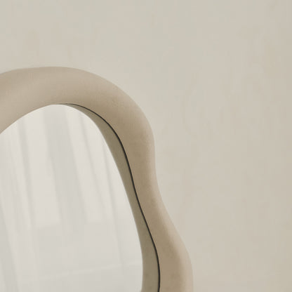 Wabi-Sabi - Specchio da Parete Irregolare in Cemento 80cm x 72cm