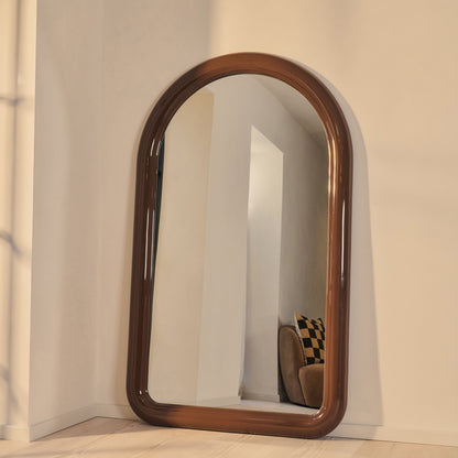 Obsidian - Specchio Grande ad Arco Lunghezza Intera Chocolate Gloss 200cm x 120cm