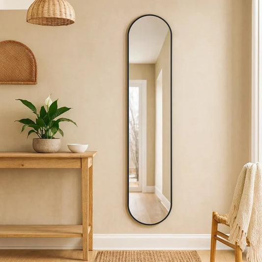 Specchio Ovale Intero Capsule II - Decorazione Parete Minimalista Moderna (38x160cm)