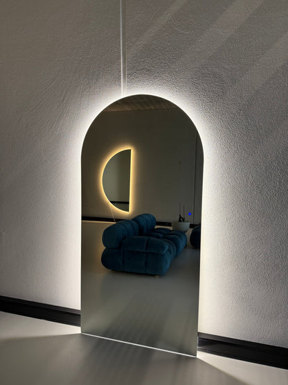 Specchio da parete Luna Premium con illuminazione LED | 200 cm x 100 cm