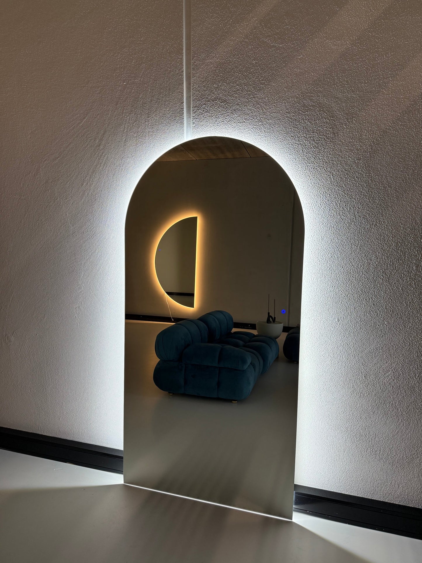 Specchio da parete Luna Premium con illuminazione LED | 200 cm x 100 cm