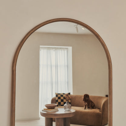 Amora - Grande specchio in legno caldo a figura intera 200 cm x 120 cm